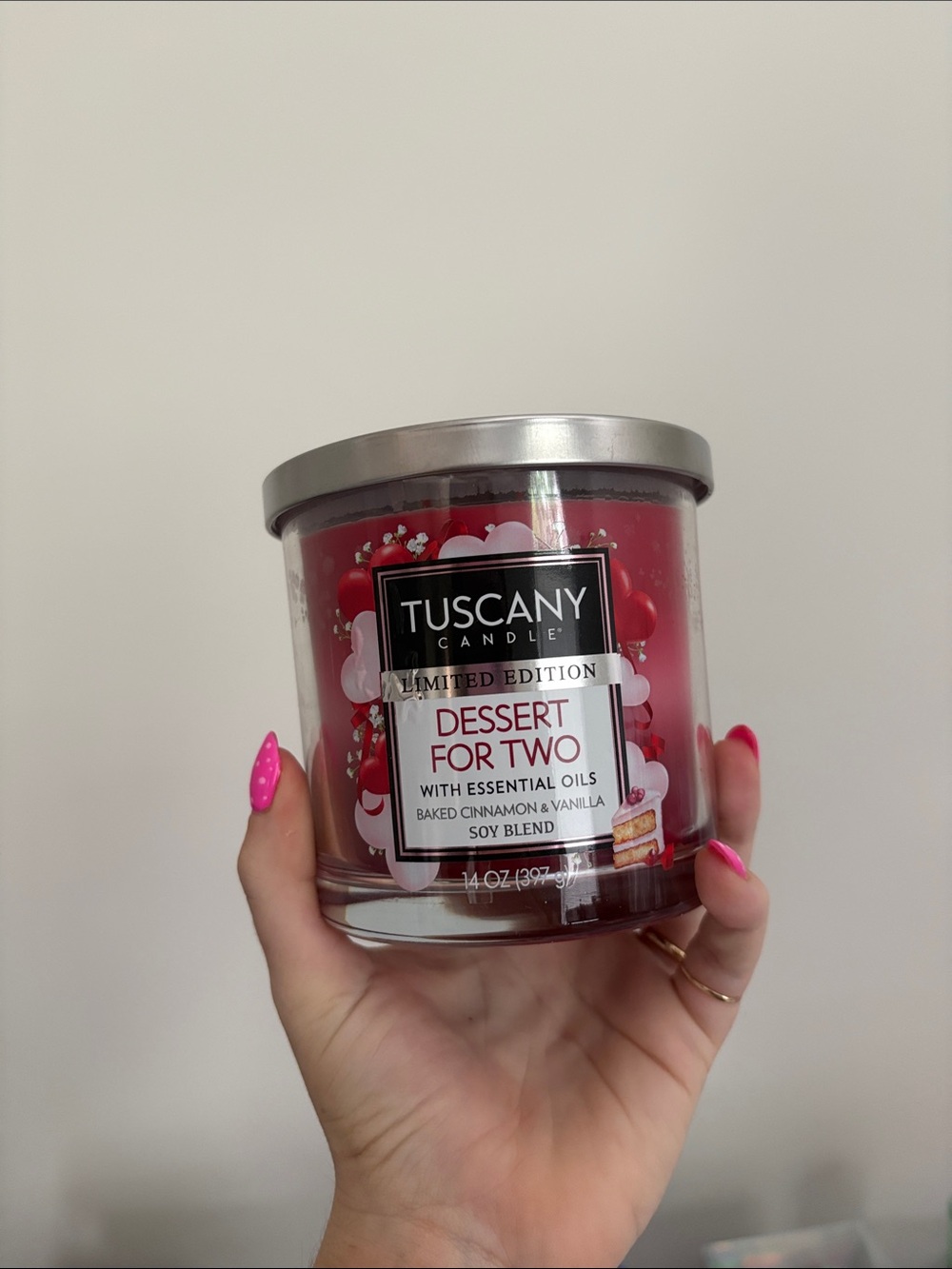 Limited Edition Dessert For Two - Red Scented Soy Candle